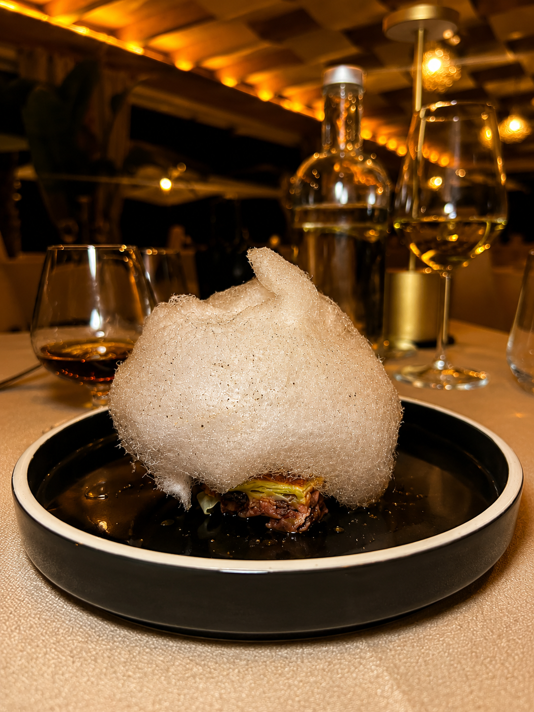 Dessert della cucina di mare Calamare